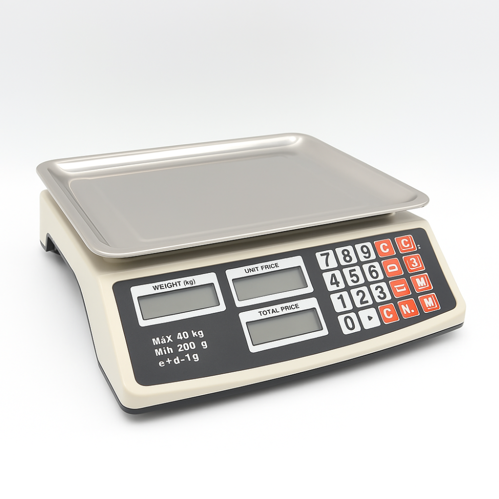 Торговые весы до 40кг, от сети и аккумулятора, AT-702 / Весы электронные / Настольные весы для торговли Киев - изображение 3