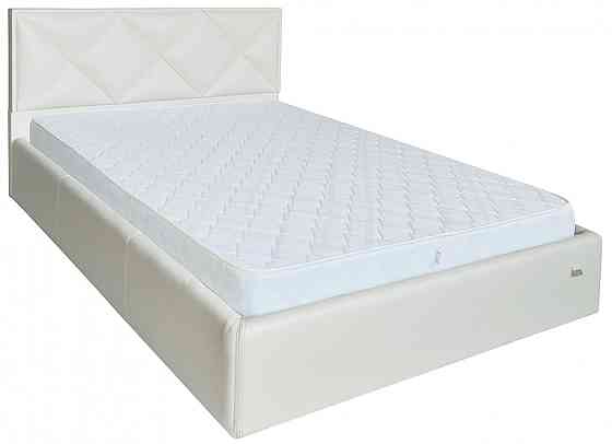 Кровать Двуспальная Leeds VIP 160 х 200 см Boom 01 С дополнительной металлической цельносварной рамой Белый Днепр