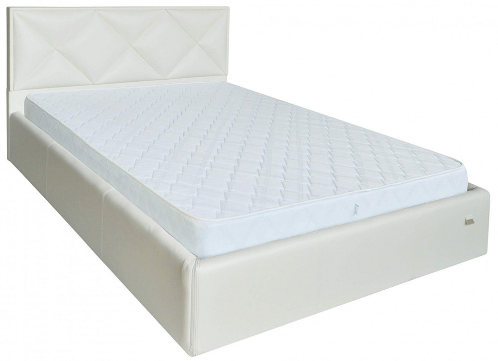 Кровать Двуспальная Leeds VIP 160 х 200 см Boom 01 С дополнительной металлической цельносварной рамой Белый Днепр - изображение 6