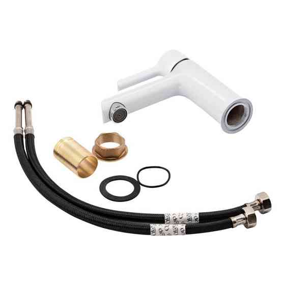 Змішувач для раковини Qtap Grand QTGRAWCR001F (k35), одноважільний, низький, White Харків