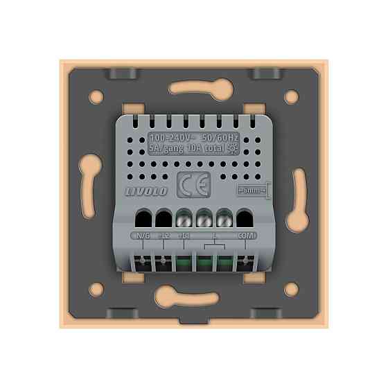 LIVOLO Розумний сенсорний диммер Livolo золотий ZigBee (VL-C7FC1D2Z-2GAP) Коломыя