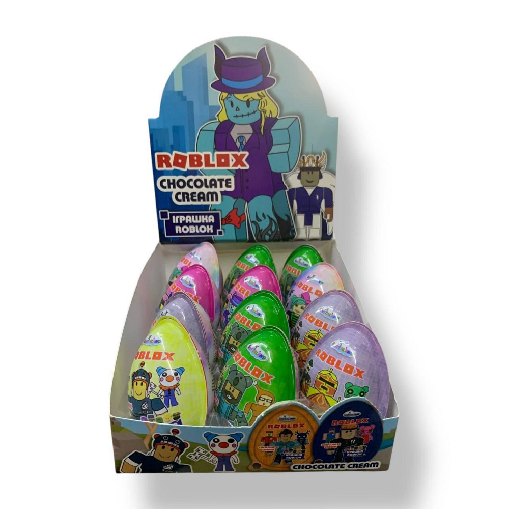 Яйця з сюрпризом Joy ROBLOX (12 шт) – смачний шоколад та іграшка за мотивами Roblox у кожній упаковці Харків - фото 2
