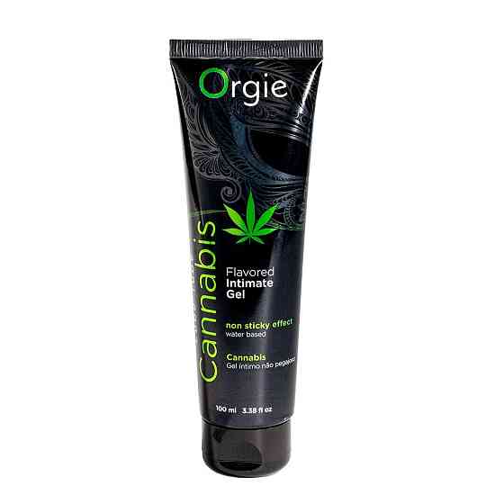 Лубрикант на водній основі Orgie Lube Tube Cannabis, 100 мл, їстівний, з олією насіння конопель Sex Aura Київ