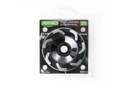 Чаша алмазна шліфувальна 125 мм 22-24% Бумеранг APRO Рівне