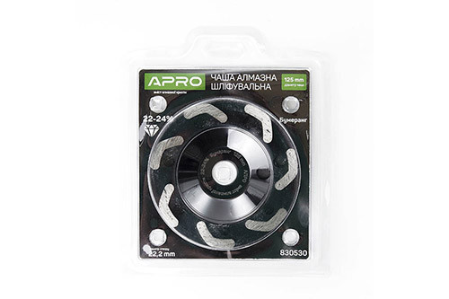 Чаша алмазна шліфувальна 125 мм 22-24% Бумеранг APRO Рівне - фото 1