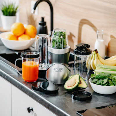 Фітнес-блендер Adler AD 4084 500Вт/ Pulse/ 4 скляні пляшки 700мл, 2x500мл, 300мл Вінниця - фото 5