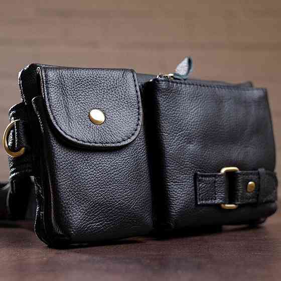 Сумка на пояс Vintage 14734 Черная Киев