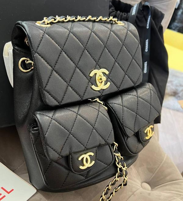 Жіночий рюкзак з кишеньками (Чорний) Вінниця - фото 1