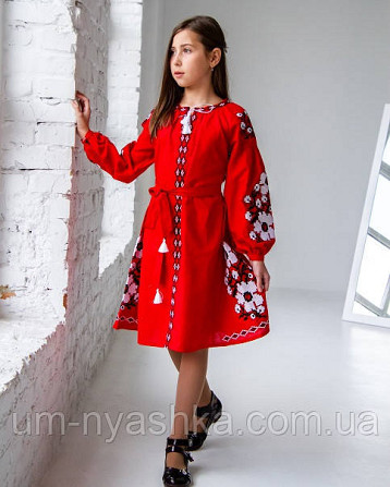 Жіноча вишита сукня на натуральному полотні Паризький букет Кривий Ріг - фото 9