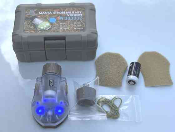 Маячок Manta на шлем (Синий свет) Киев