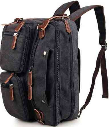 Сумка чоловіча Vintage 14480 трансформер Сіра Київ