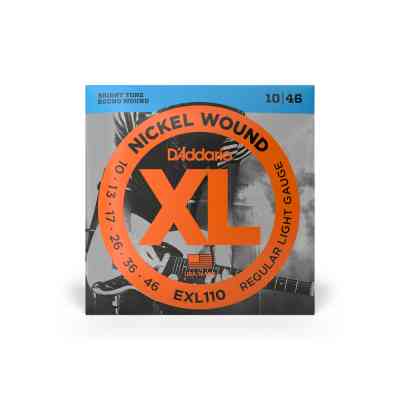 Струны для гитары D'Addario XL Nickel Wound Regular Light (10-46) (EXL110) Винница