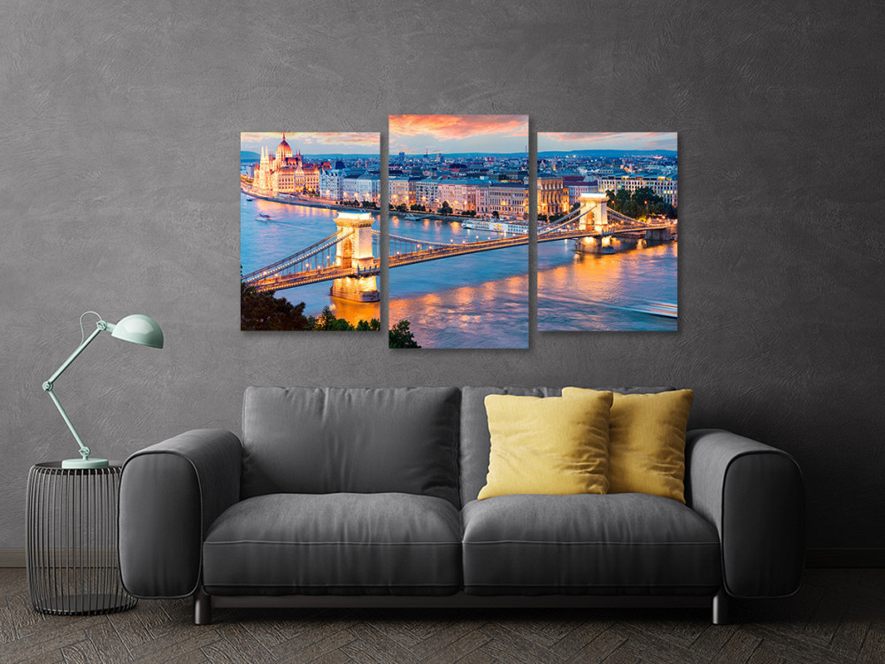 Модульная картина в гостиную / спальню  Будапештський міст Art-631_3 Киев - изображение 3