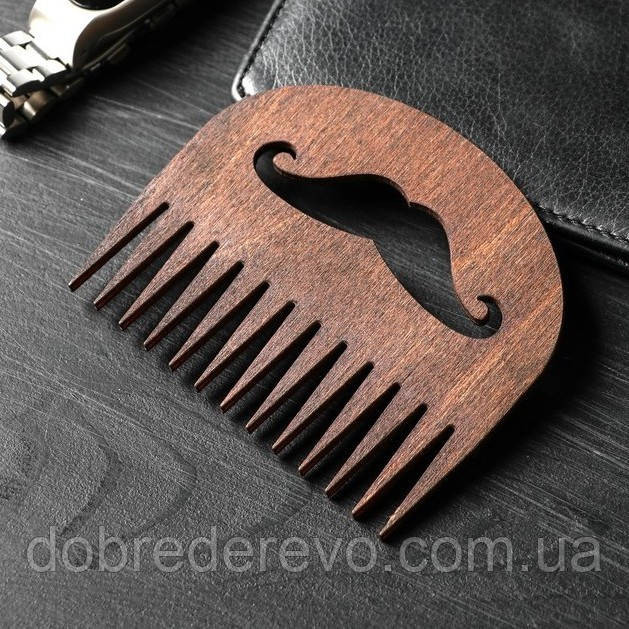 Гребінець для бороди та вусів "Mustache2" Вижниця - фото 1