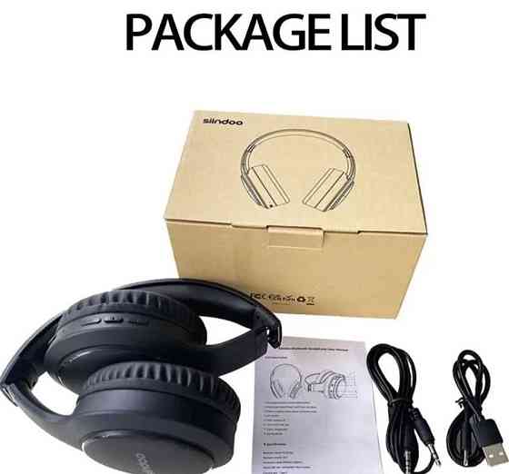 Навушники бездротові Bluetooth Hi-Fi складані Siindoo JH-919 Black. Київ