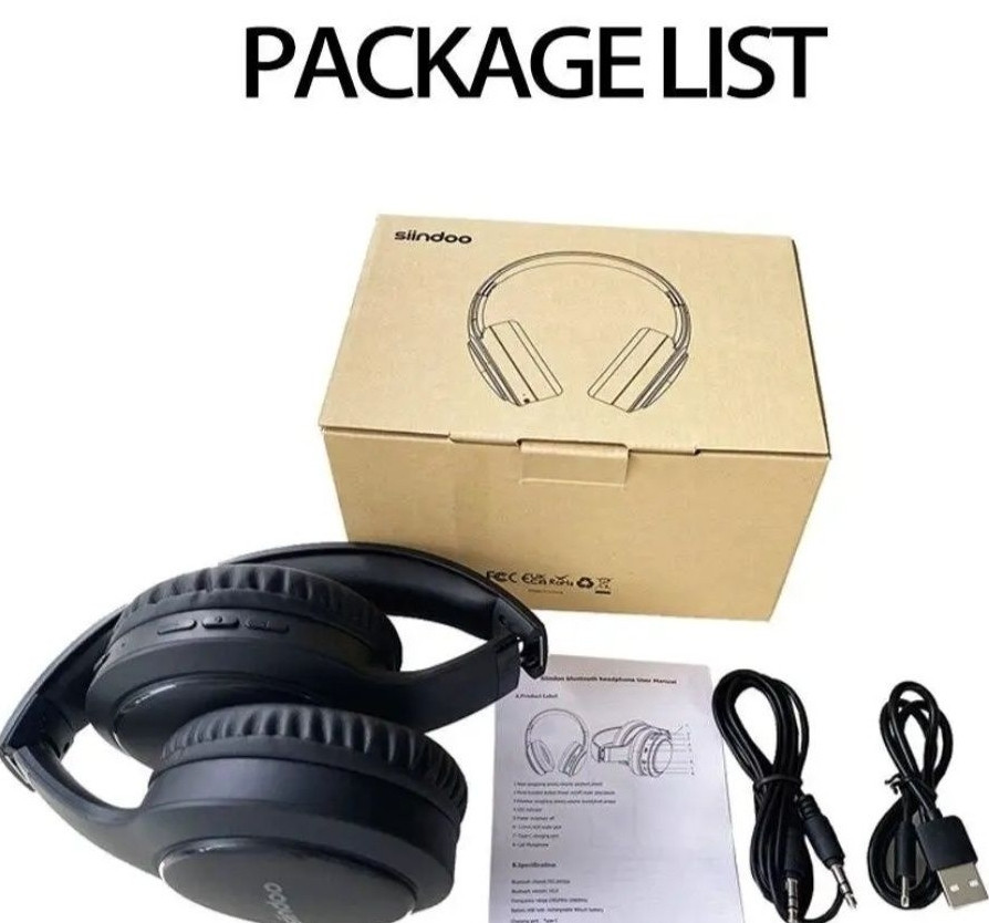 Наушники беспроводные Bluetooth  Hi-Fi складные Siindoo JH-919 Black. Киев - изображение 2