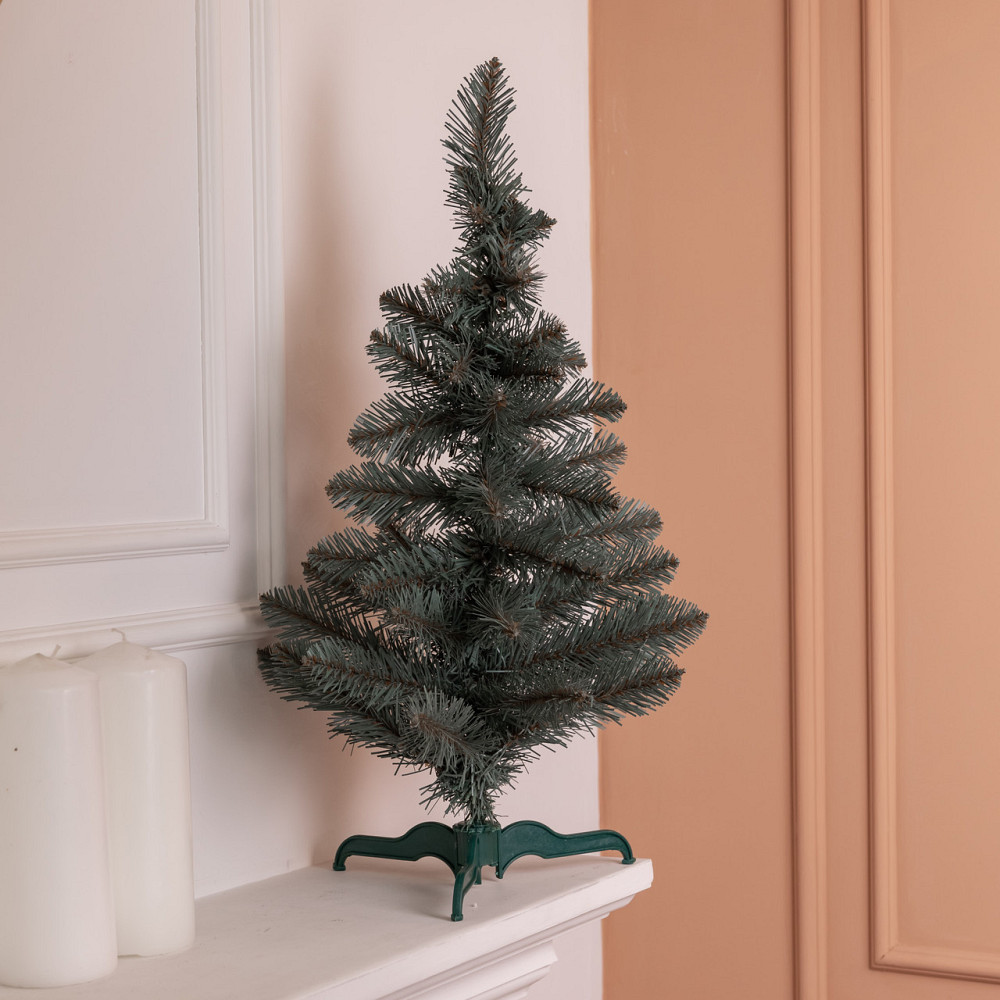 Lugi Штучна новорічна міні ялинка «Полонинська» блакитна 60 см SOK-M-03-1-3 Коломия - фото 1