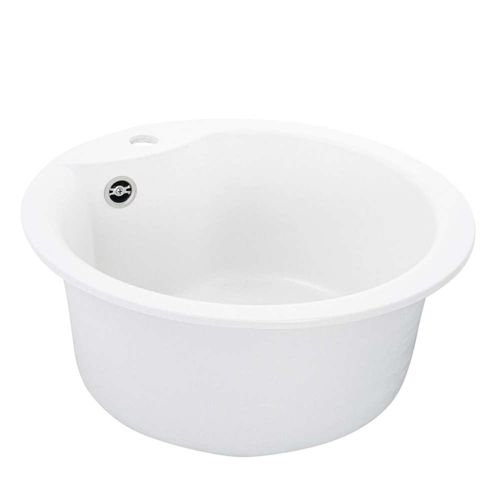 VALESO Гранітна мийка для кухні VALESO TURAS 480 матова Білосніжна Коломыя - изображение 13