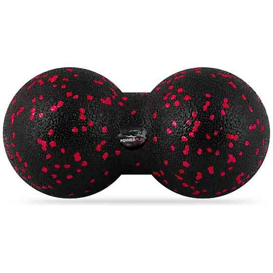 Набір для масажу та йоги PowerPlay PP_4096 (Ролик 33*14 + 2 м'ячі) Black + гумка 11 кг. Кам'янське