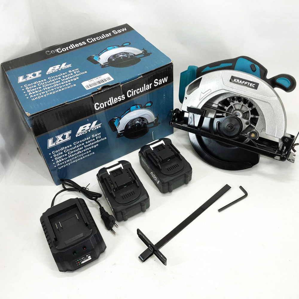 Акумуляторна циркулярна пилка KRAFFTEC 48V VH-23 Львів - фото 8