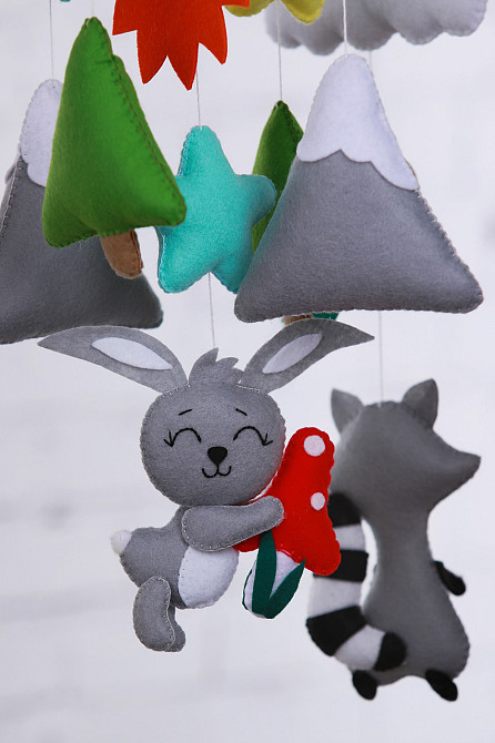 Мобіль на ліжечко WoollyFox «Лісові друзі» Київ - фото 5