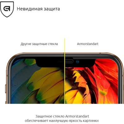 Стекло защитное Armorstandart Full Glue Xiaomi Redmi Go Black (ARM54320-GFG-BK) Винница - изображение 4