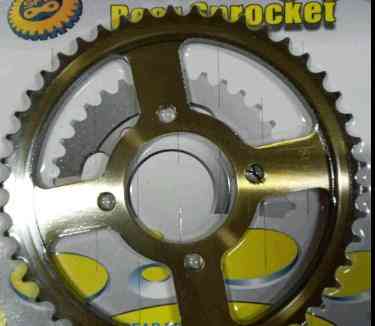 Зірка трансмісії (задня) Zongshen, Lifan 125/150 428-46T SFR Polish GoldBlack ST Київ