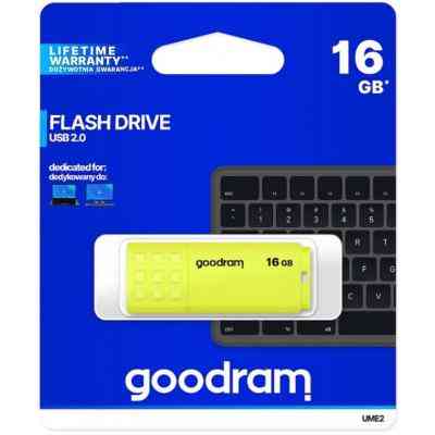 USB флеш накопичувач Goodram 16GB UME2 Yellow USB 2.0 (UME2-0160Y0R11) Вінниця