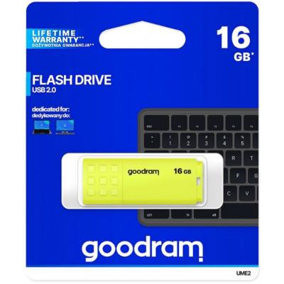 USB флеш накопичувач Goodram 16GB UME2 Yellow USB 2.0 (UME2-0160Y0R11) Вінниця - фото 3