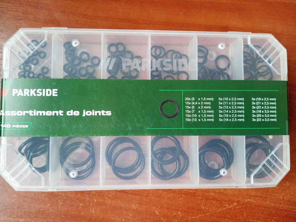 КОМПЛЕКТ РЕЗИВНИХ УПЛОТНЕЙ PARKSIDE 140 шт. Полтава - фото 1