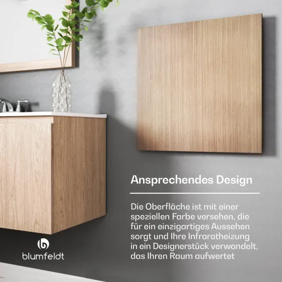 Інфрачервона панель HeatSquare Smart 350 Вт 60x60 см, імітація дерева Німеччина Дніпро