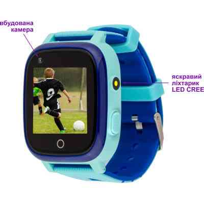 Смарт-часы Amigo GO005 4G WIFI Kids waterproof Thermometer Blue (747017) Винница