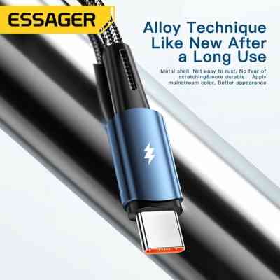 Дата кабель USB 2.0 AM to USB-C 1.0m 120W blue Essager (EXC120-CG03-P) Вінниця
