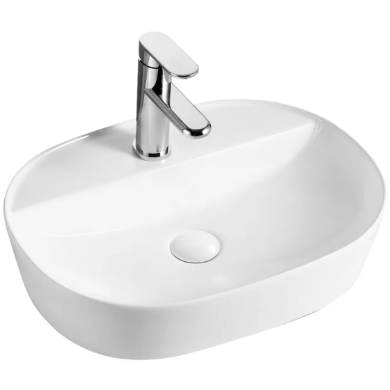 Раковина накладна Mixxus Premium ELLIPSE-0203 510х375х120mm з отвором під змішувач (MP6678) ( 17660 ) ( 14311 ) Харків