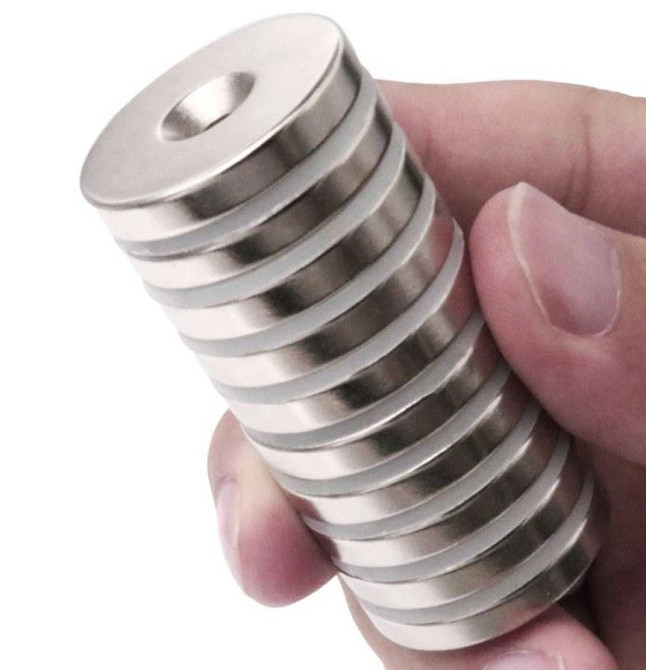 Магніти неодимові кріпильні 12x3 мм N50 з отвором ззенковкою 4 мм 10 шт. Вінниця - фото 4