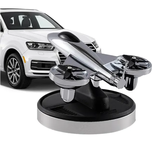 Ароматизатор на солнечных батареях в машину Самолет истребитель с турбинами Коломыя - изображение 1