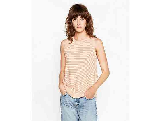 Блузка полосатая женская р.L (укр.48) белая 2513200046 ТМ ZARA Киев