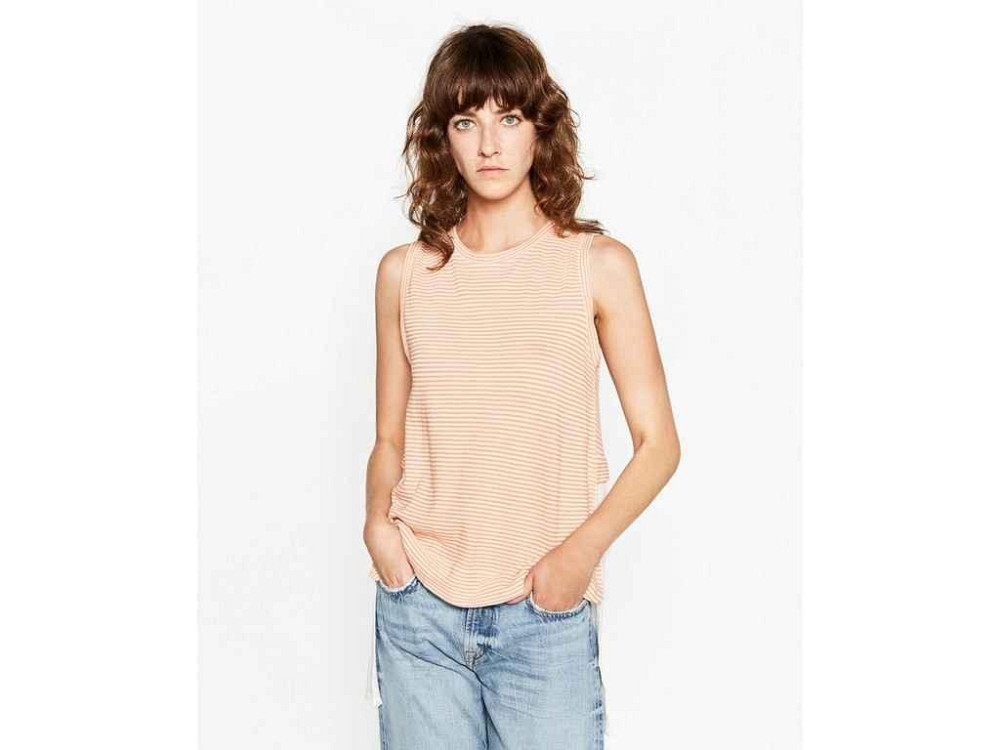 Блузка смугаста жіноча р.L (укр.48) біла 2513200046 ТМ ZARA Київ - фото 1