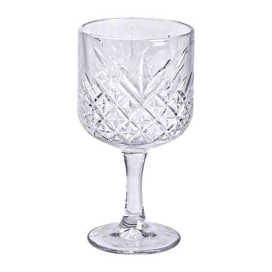 Yiwu Келихи для вина на високій ніжці набір 6 шт винний келих скляний прозорий 400 мл HP-YH-44 Коломия