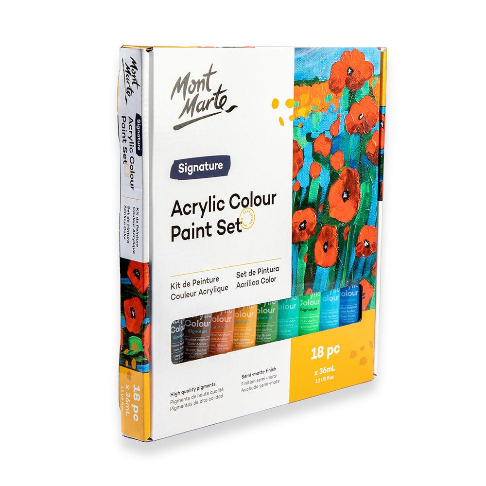 Краски акриловые для рисования Mont Marte Acrylic Colour Paint Set Signature 18pc x 36ml Разные цвета Каменец-Подольский - изображение 3