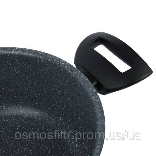 Кастрюля Axentia Blackline Ø 20 см стеклянная крышка аллюминий антипригарное покрытие PTFE (135647) Киев - изображение 4