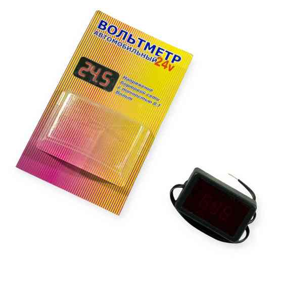 Вольтметр с дисплеем на скотче с проводом 24В МАРС Мукачево