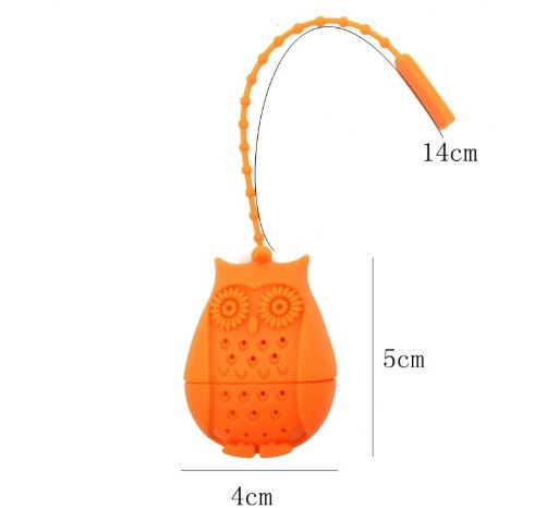 Ситечко для чаю "Сова" помаранчева Київ - фото 2