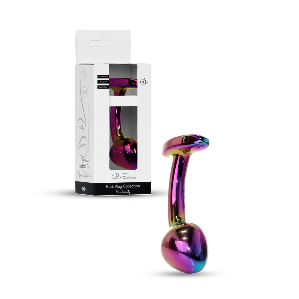 Плаг Plug-Jewellery Multicolour Curved, розмір M Sex Aura Київ - фото 1