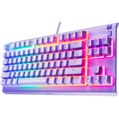 Клавиатура SteelSeries Apex 3 TKL USB UA Lavender (64940) Винница - изображение 2