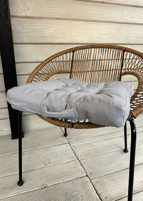 Подушка для стільців (50x50х8 см) Decorator Sawana колір світло-сірий 84-142 Київ - фото 2