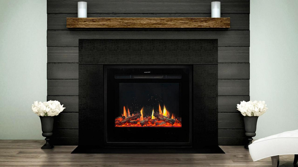 Електрокамін Royal V-Art 25 з обігрівом та LED-імітацією полумʼя Київ - фото 6