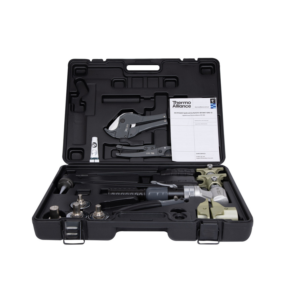 Набор инструментов Thermo Alliance для аксиального фитинга d16–32 гидравлический STD-302 Киев - изображение 1