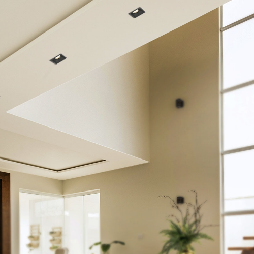 LED Світильник врізний під лампу GU10 квадратний чорний VL-SPF09S-B Videx Житомир