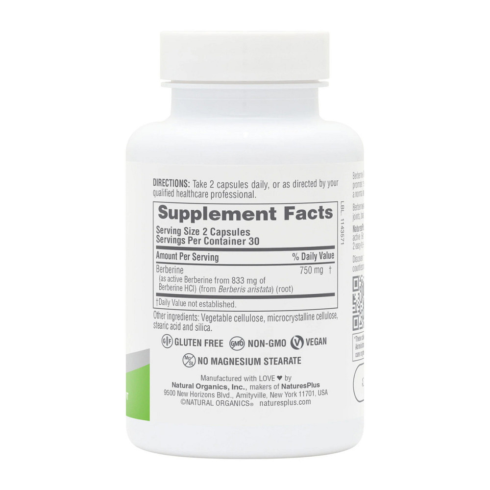 Берберин Nature's Plus Berberine 750 mg 60 caps Киев - изображение 2